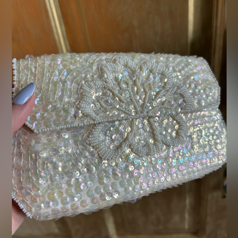 Vintage sequin clutch‎
